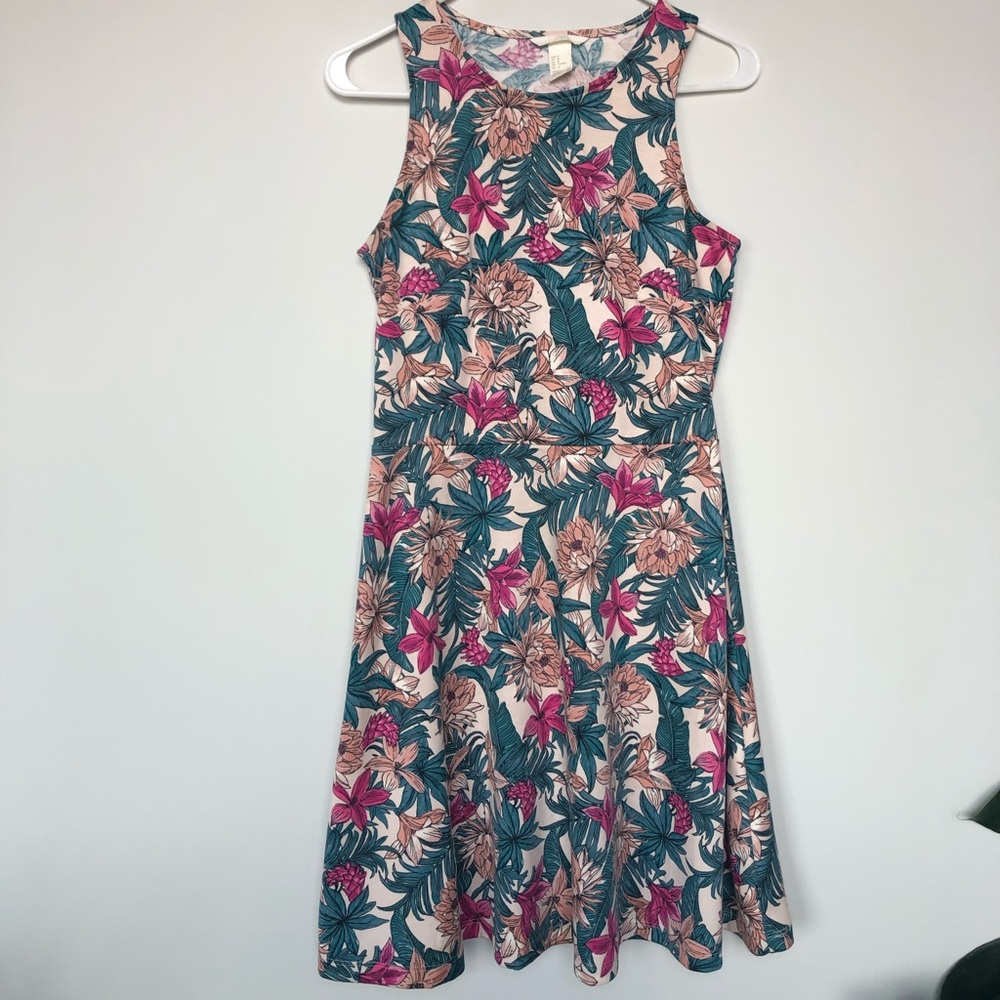 Tropical Print Dress